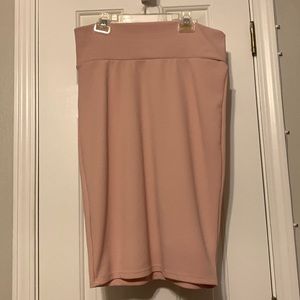 Pink pencil skirt